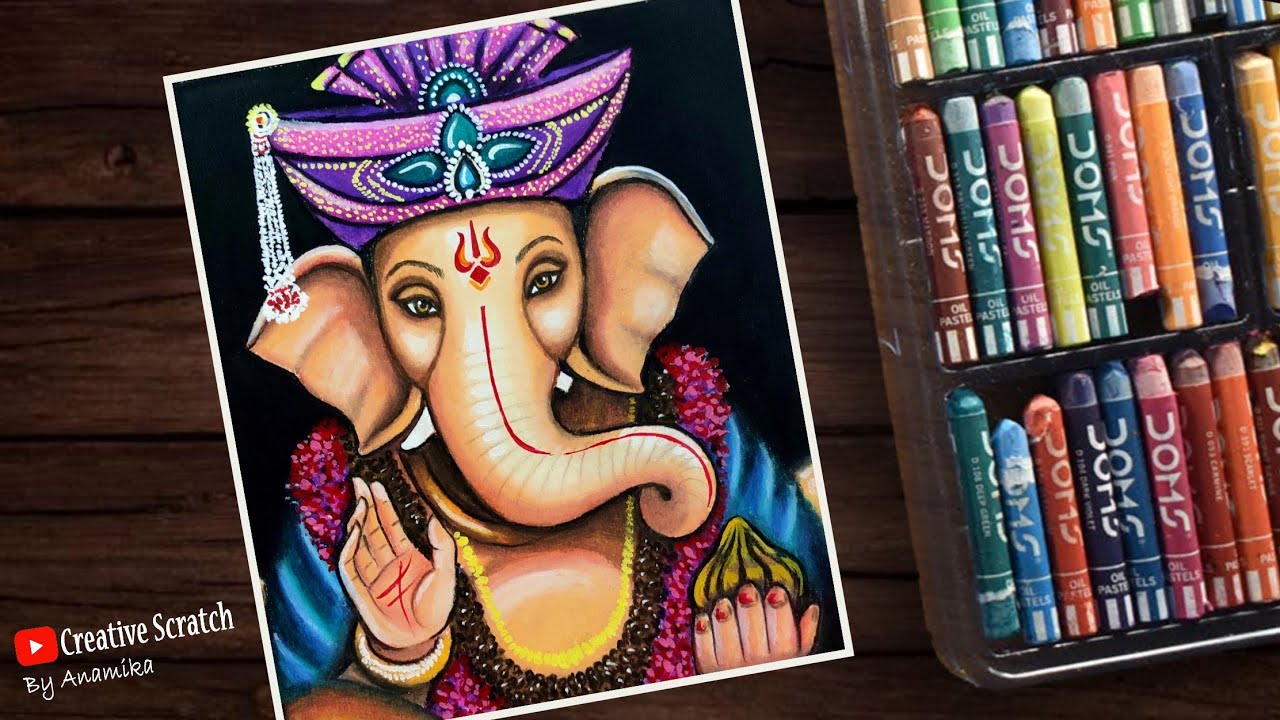 Cute Ganesh ji drawing..🙏🏻❤ . . . . . . @domsindia color pencil on  paper.. ✍️ . I hope you like it.. 😊 . . #ganesha… | Instagram